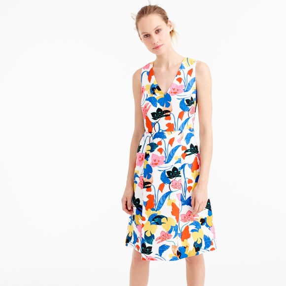 J. Crew Dresses & Skirts - new J.Crew A-Line Dress in Morning Floral 8